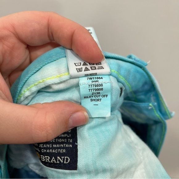 Lucky Brand Tie-Dye Riley Shorts Denim Festival Size 14 / 32 - Picture 10 of 10